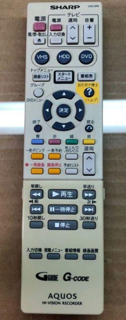 訳あり VHS機能付 SHARPシャープDVD レコーダー DV-ARV22