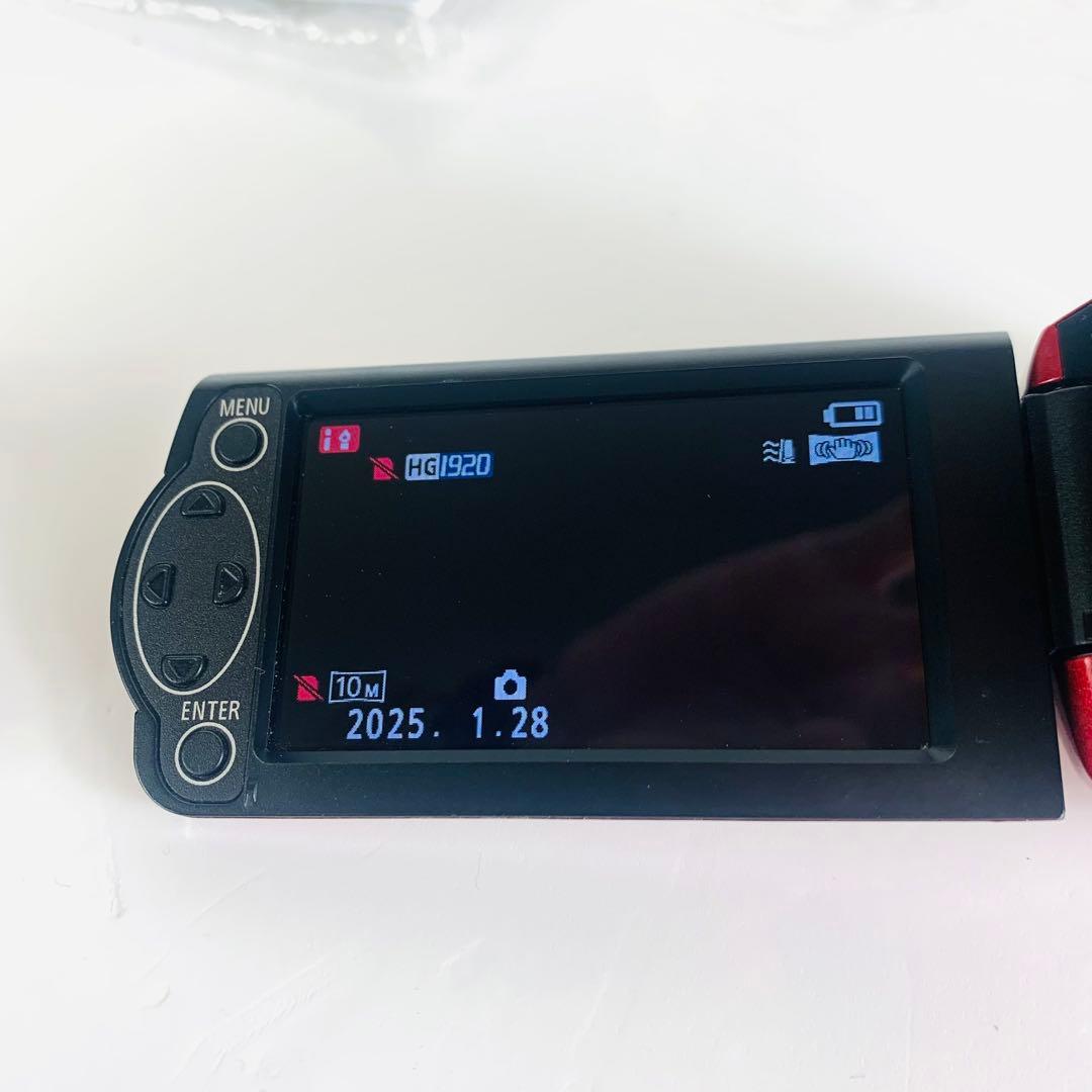 Panasonic HC-V210M レッド ビデオカメラ 本体｜バッテリー2個