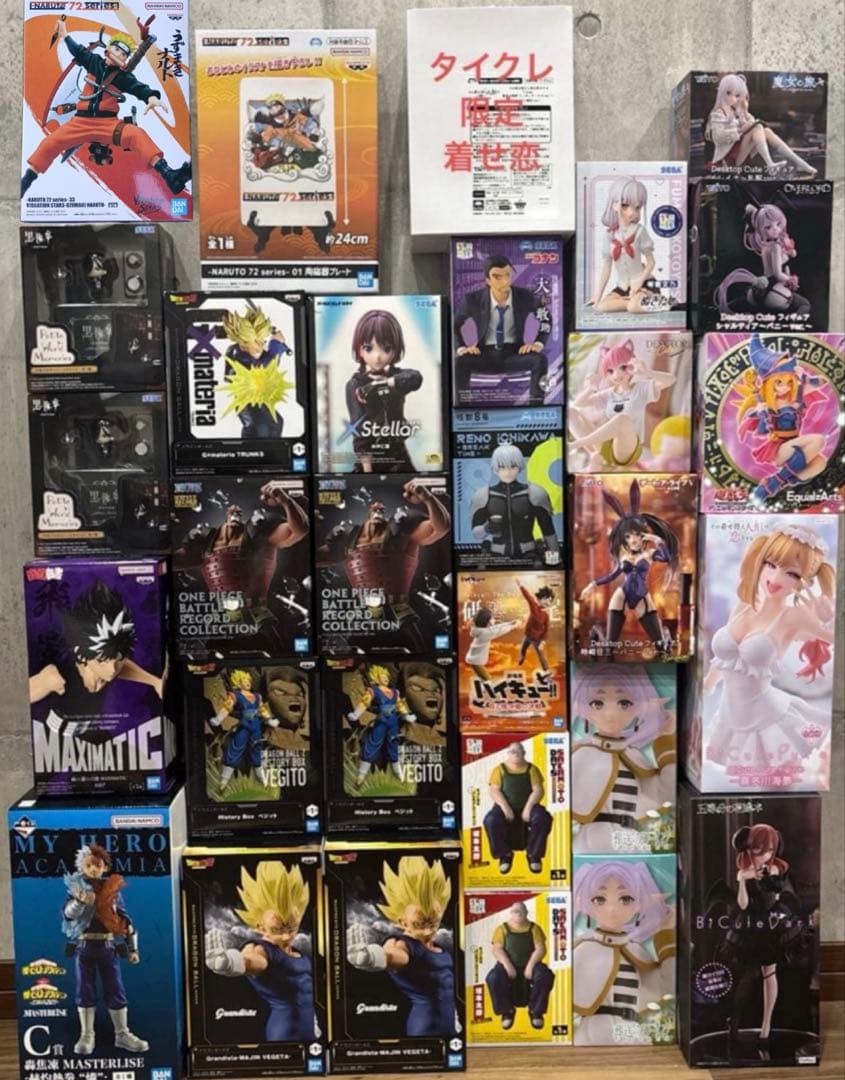 最新プライズフィギュア　【ワンピースやドラゴンボール、美少女含】まとめ売り30体