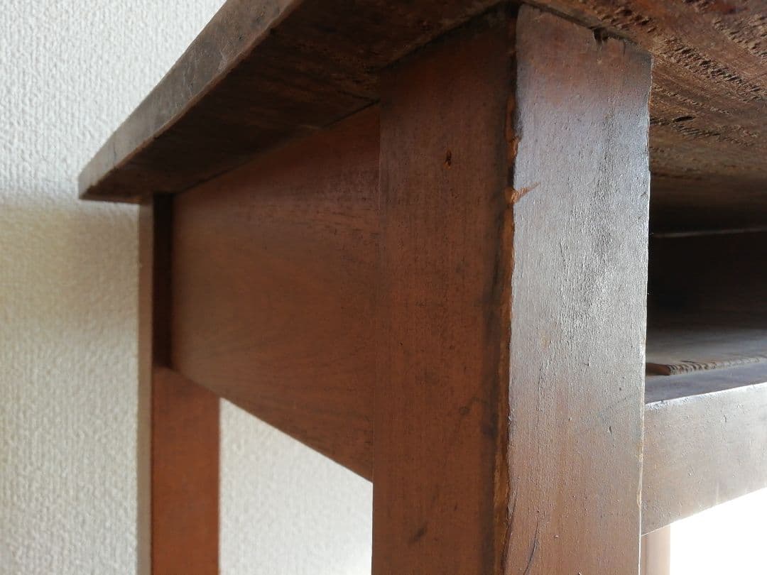 昭和レトロ　木製文机　小学校机　アンティーク家具