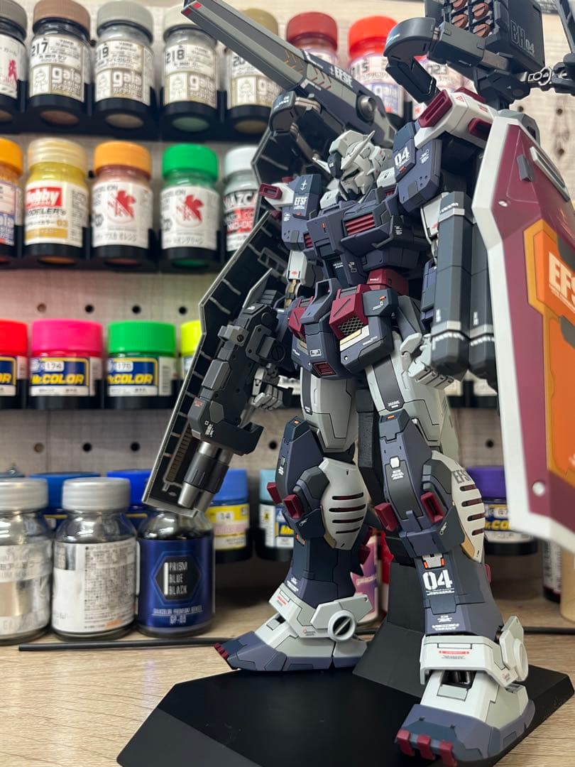 MGフルアーマーガンダムVer.Ka サンダーボルト　ミキシング 全塗装 完成品
