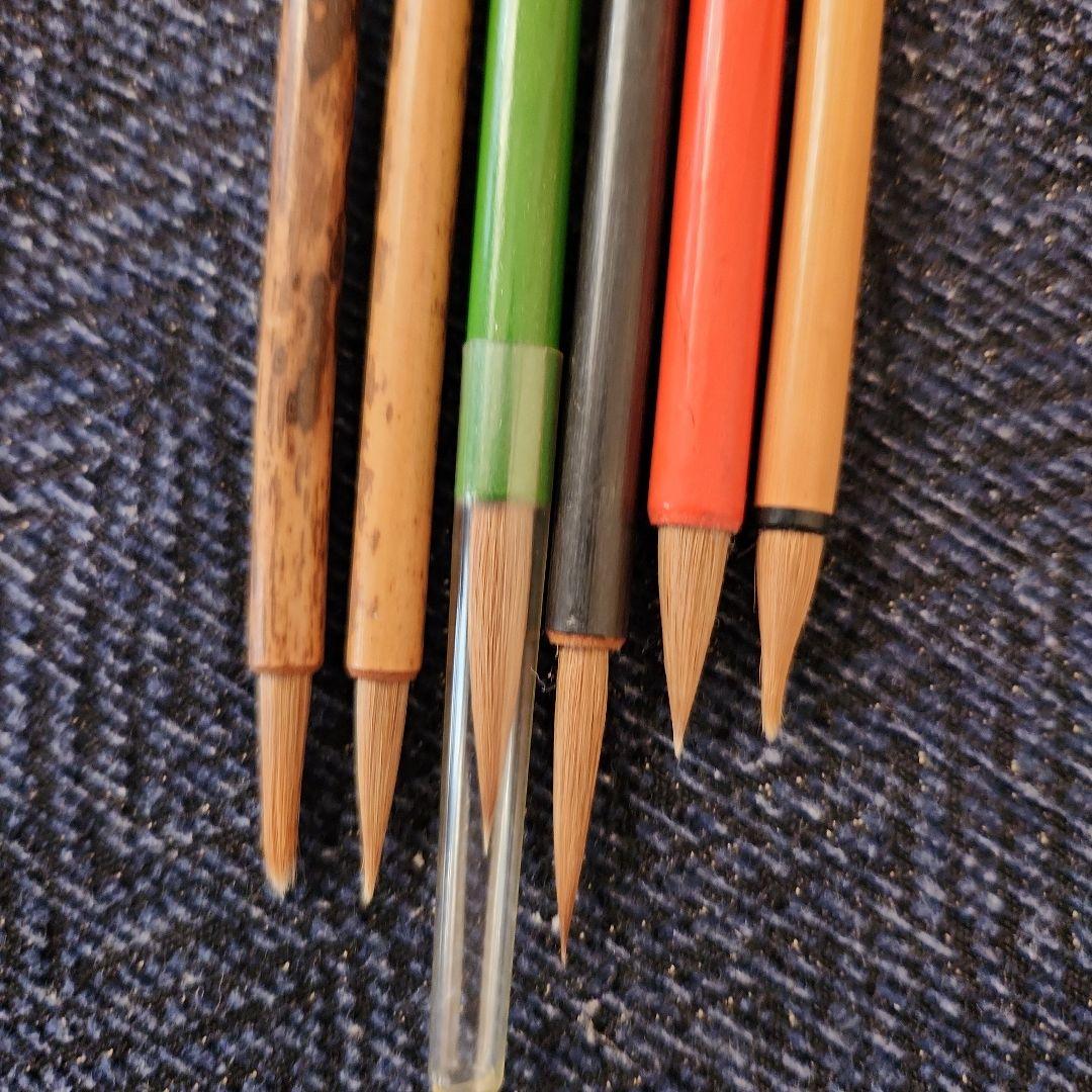 かな書道　新品筆 6本