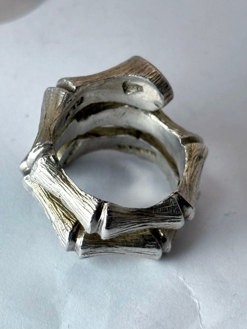 vintage バンブー　リング　silver925 TAXCO