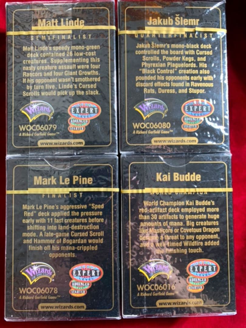 世界選手権デッキ4種　World Championship Decks まとめ