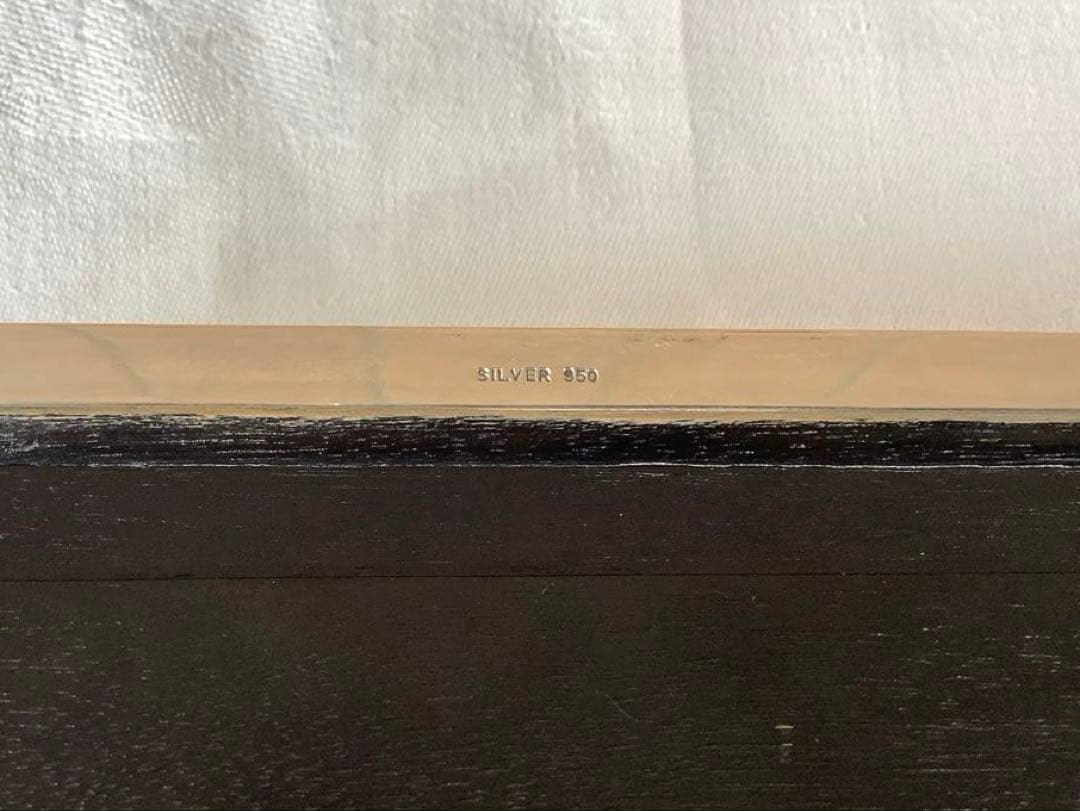 銀製 宝石箱 silver950 鍵付 唐草紋様手彫り 骨董品