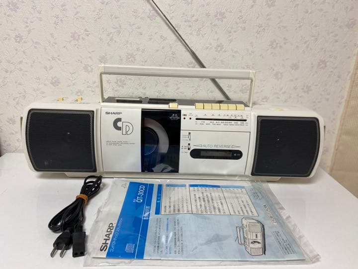 希少　SHARP レトロ　ラジカセ　QT-30CD 高音質