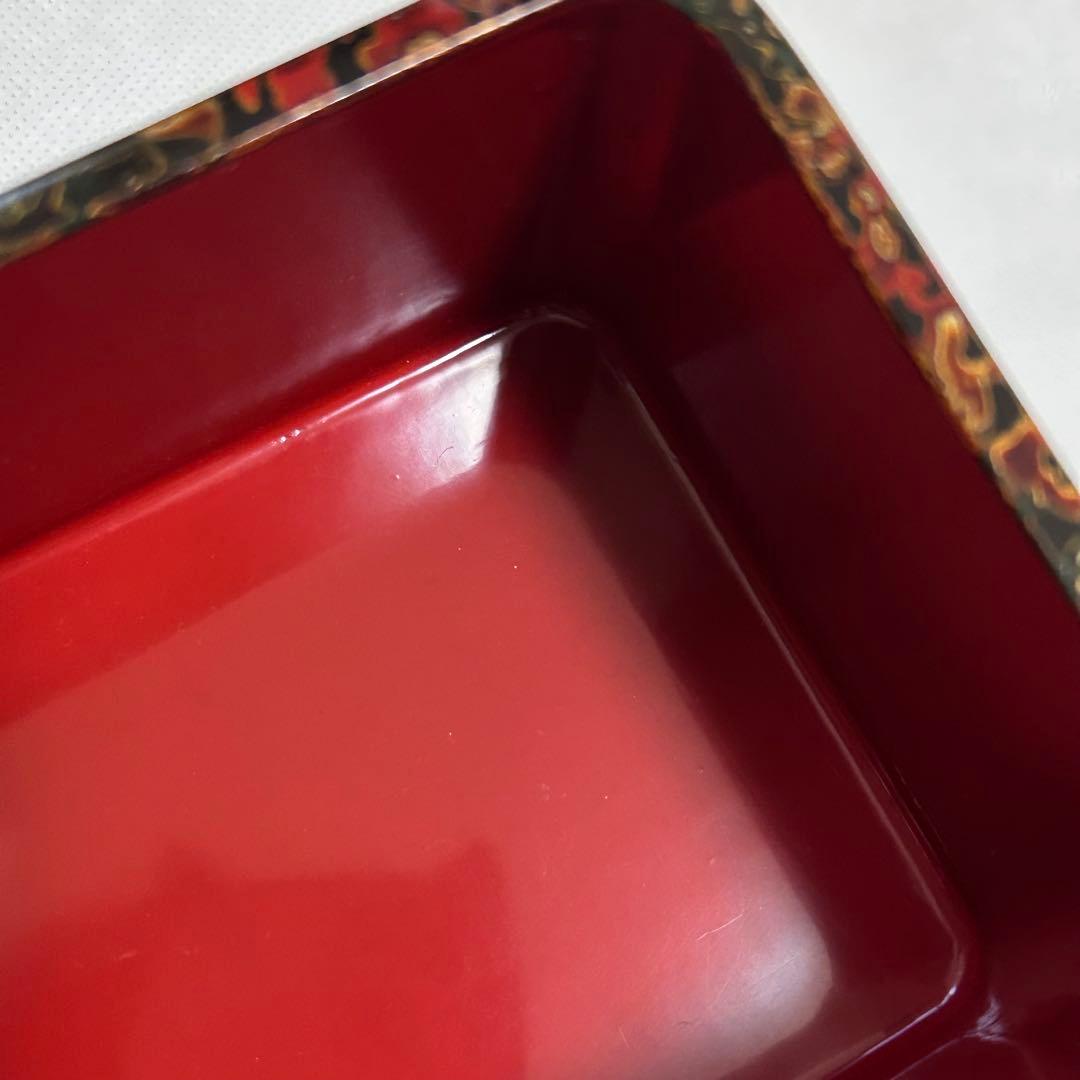 【津軽塗り　七々子塗り　漆器】重箱☀︎弁当☀︎菓子入れ☀︎お盆等10点セット