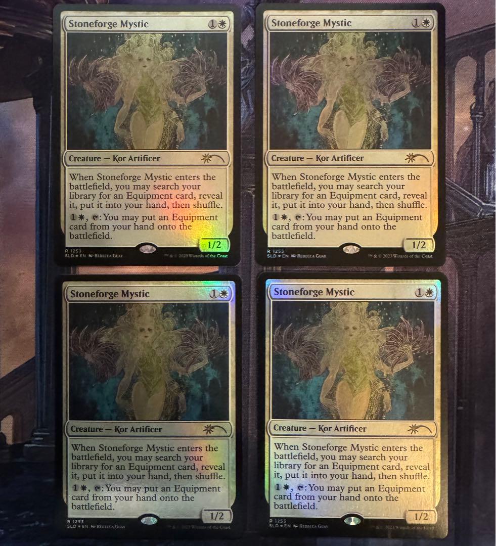 《石鍛冶の神秘家》foil 4枚セットsecret lair