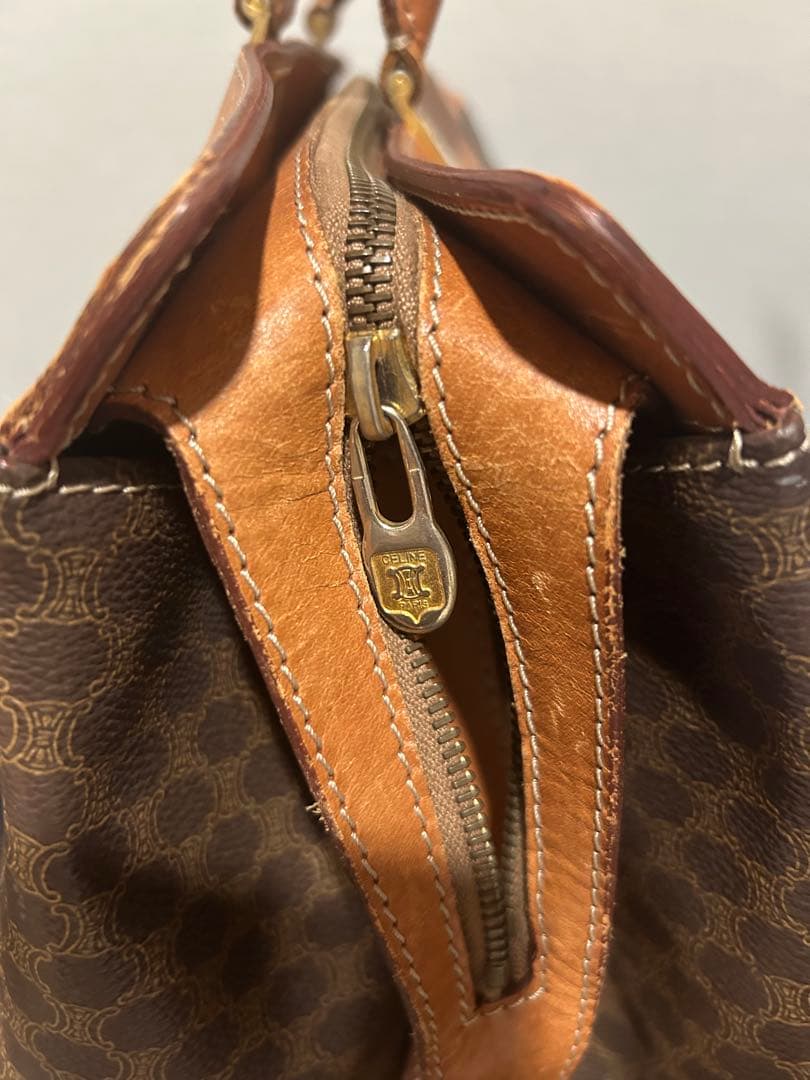 【極希少】セリーヌ マカダム柄 ボストンバッグ ヴィンテージ 大容量