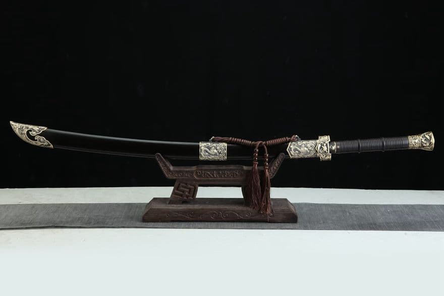 26寸秋水神刀（黒檀タイプ）古兵器 武具　刀装具　日本刀　模造刀 居合刀