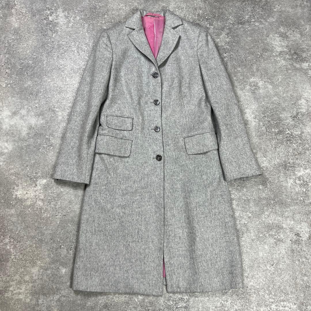 KITON キートン カシミヤ ロングコート グレー レディース