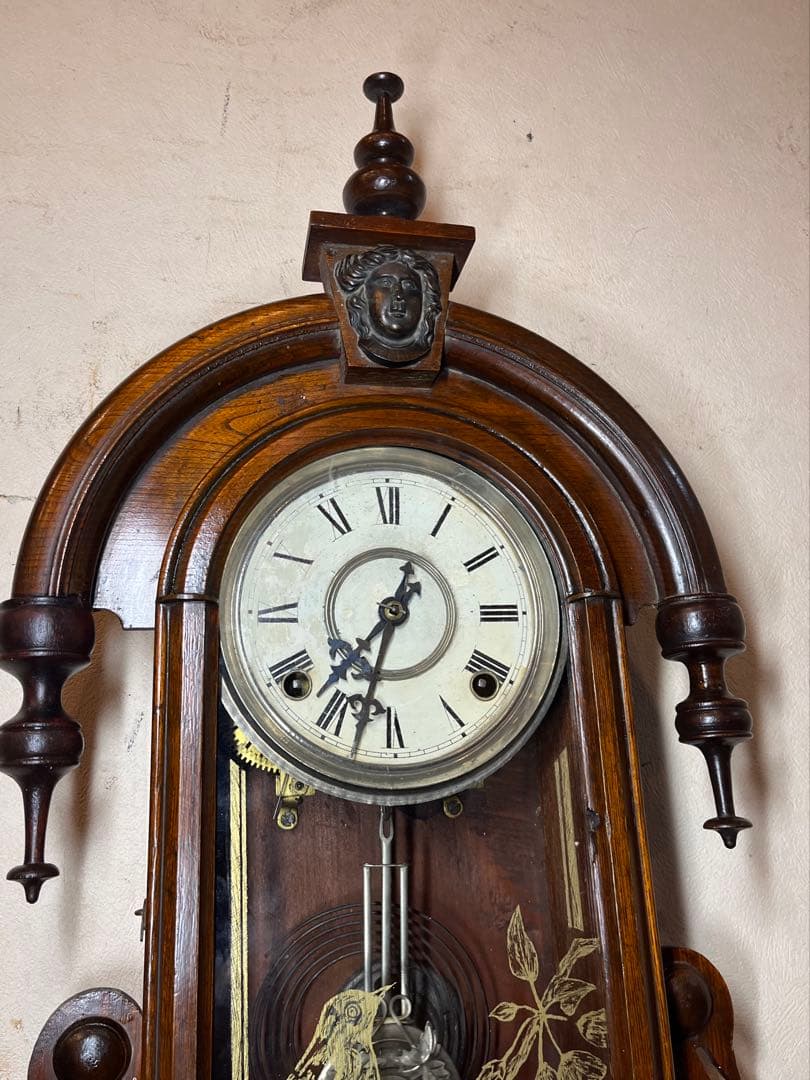 涙の雫　柱時計　古時計　振り子　ゼンマイ　ボンボン　レトロ　精工舎　ユンハンス
