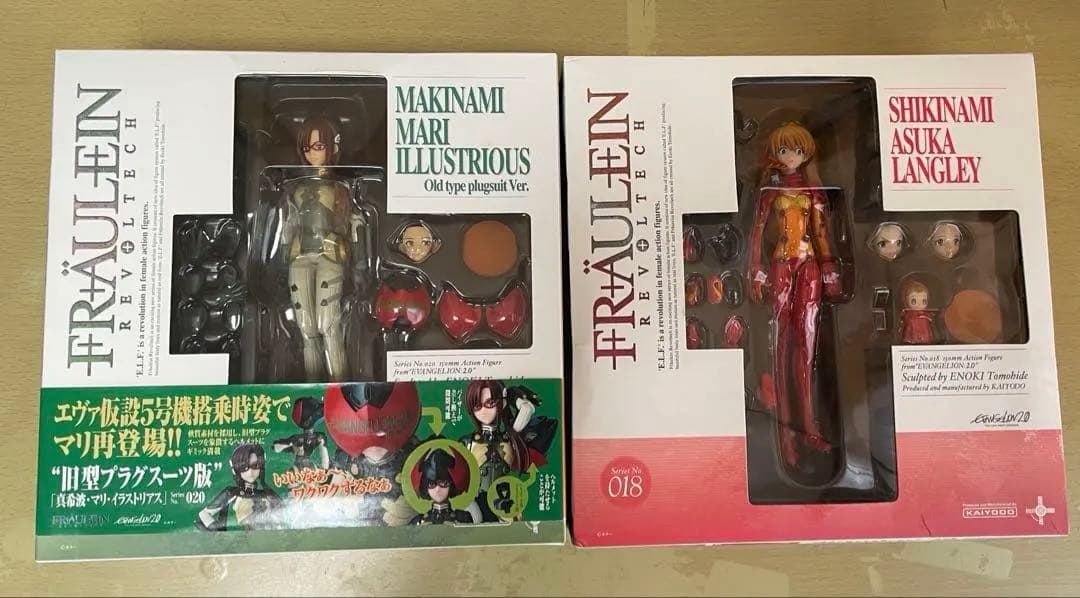 [廃盤]エヴァンゲリオンアスカ・ラングレー 真希波・マリ・イラストリアスフィギア