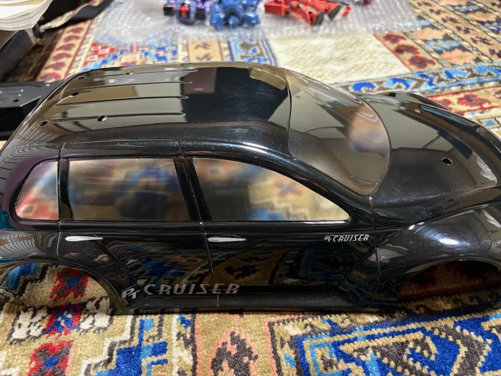 プロライン 1/10 RC用 PTクルーザー 塗装済みボディ メタルブラック