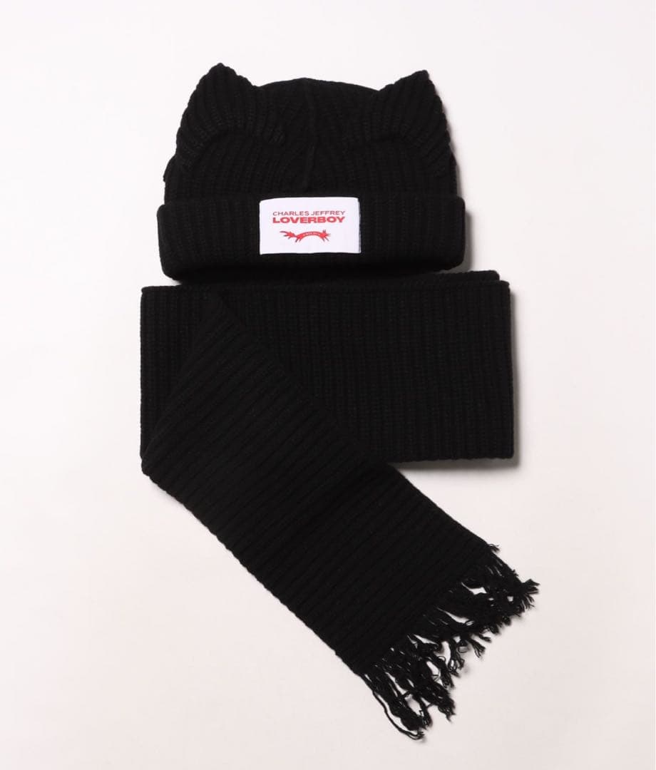 帽子 Loverboy CHUNKY EARS BEANIE SCARF