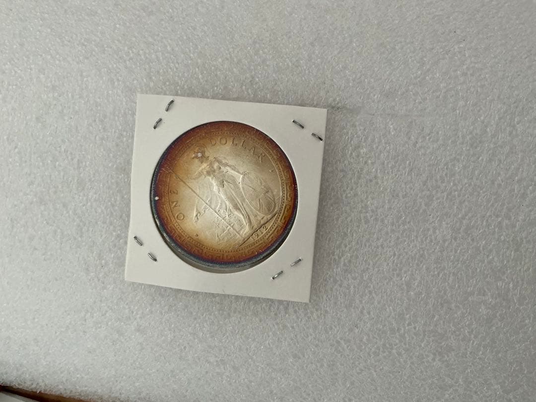 旧貨幣 　古銭 未鑑定 銀貨 香港站洋外国站人(04)