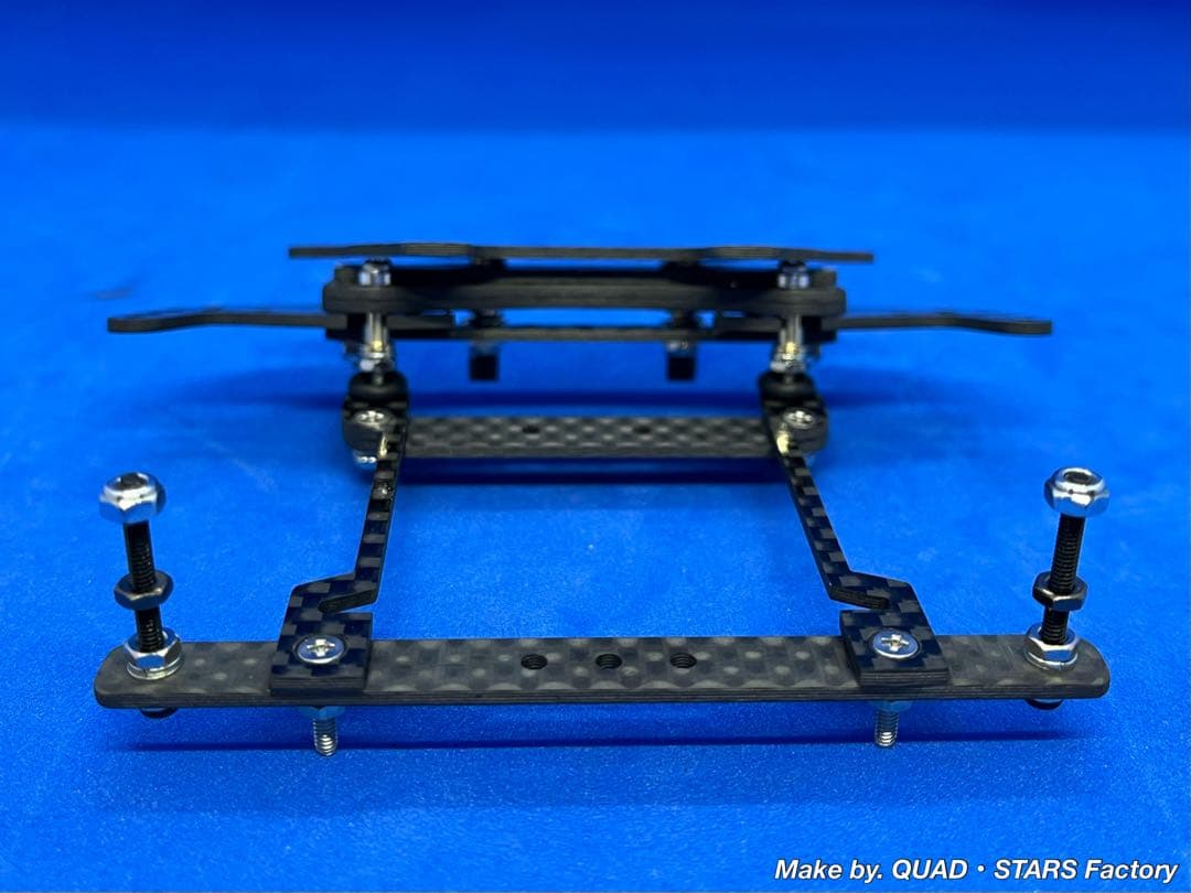 【ミニ四駆・MS用】2軸ATピボットバンパー＋フロント提灯　フルカーボン