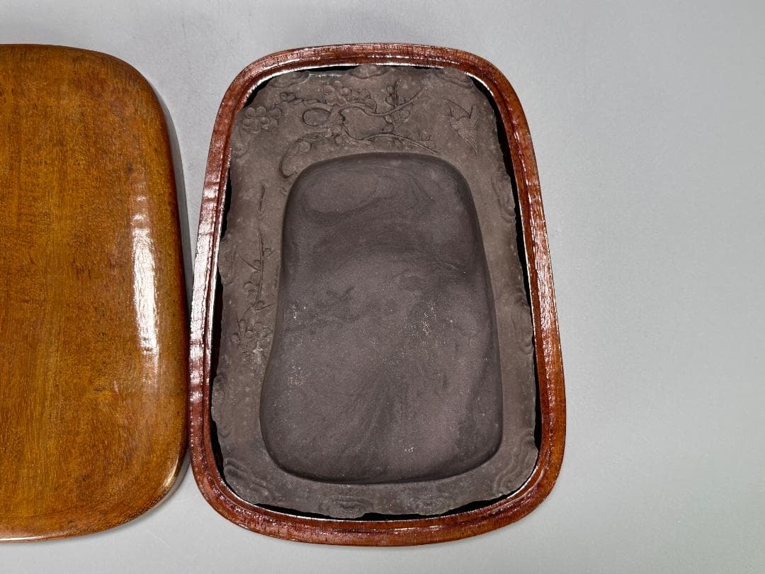 25.10.9-2 書道具　文房具　硯　梅文硯　唐硯