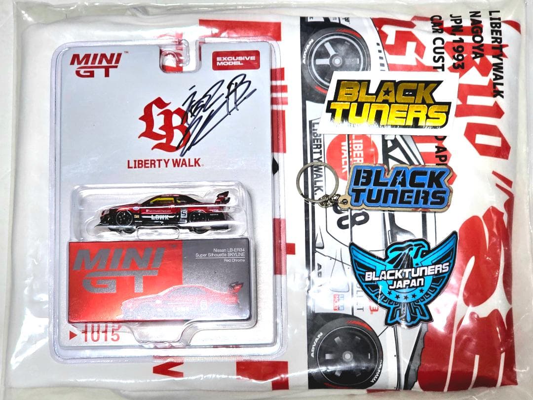 MINIGTLBWK R34 GT-R ブラジル限定イベントTSHIRT付きXL