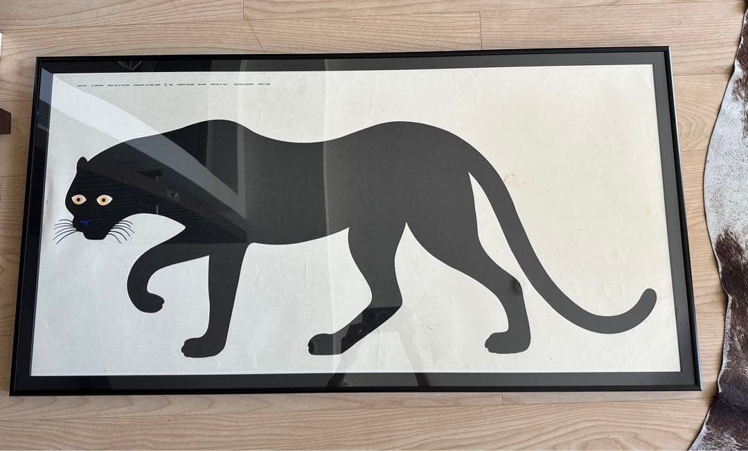 ✳️エンツォ・マーリEnzo Mariポスタークロヒョウ❤️一点もの　ビンテージ