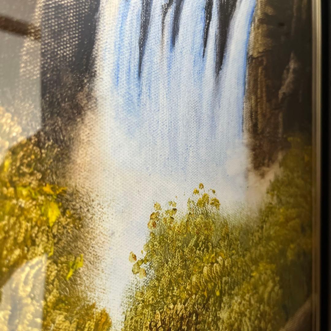 絵画　【山々の水に満たされ貯まりゆく】