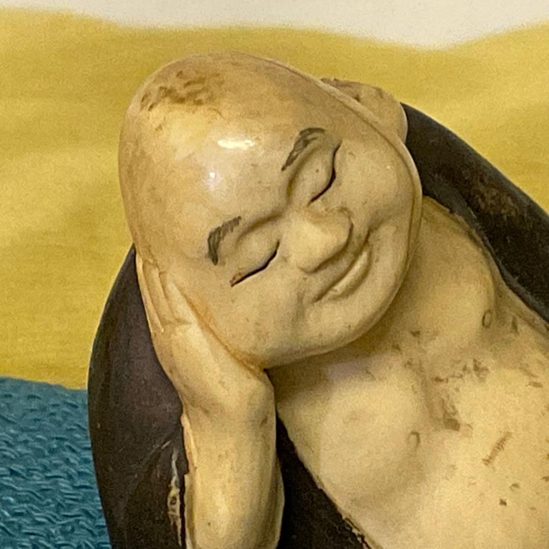 値下げ　骨董　布袋様　置物