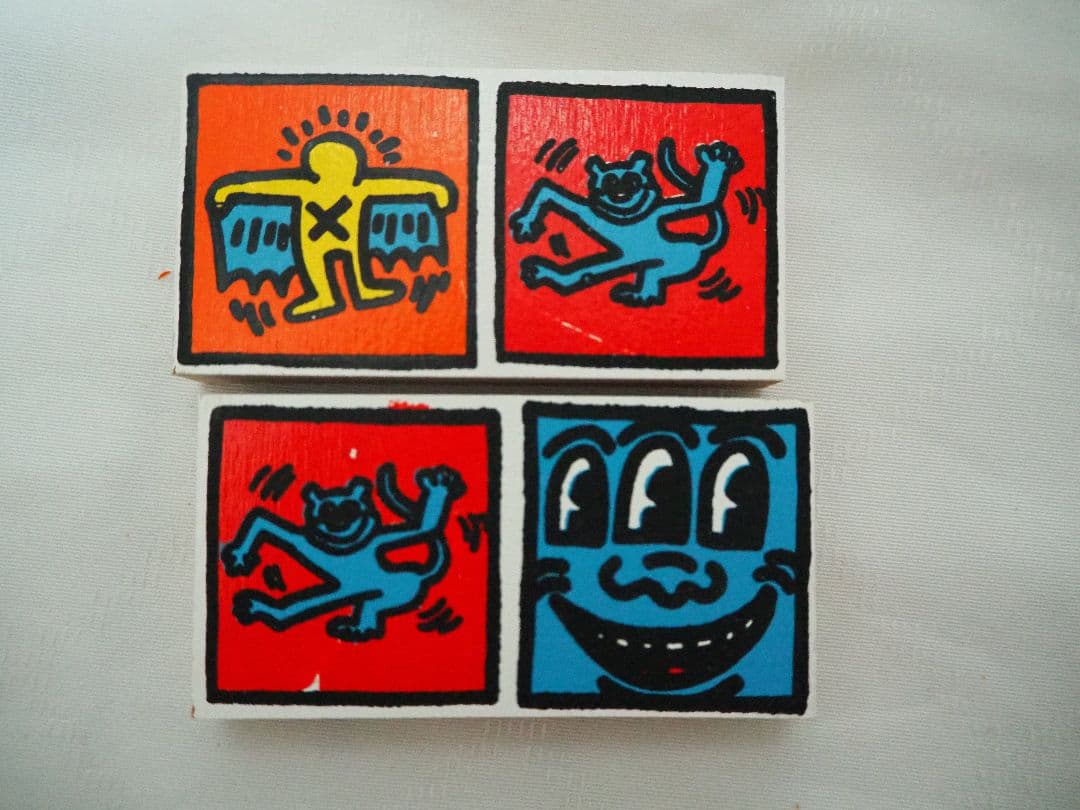 希少　キースヘリング　木製 ドミノ　インテリア