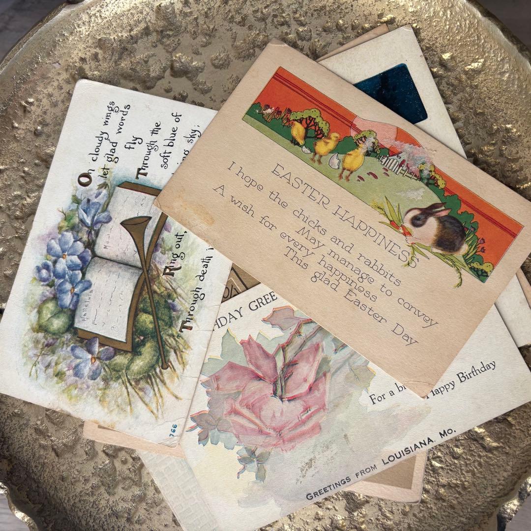 【紙モノ 海外ビンテージ グリーティングカード まとめ売り】