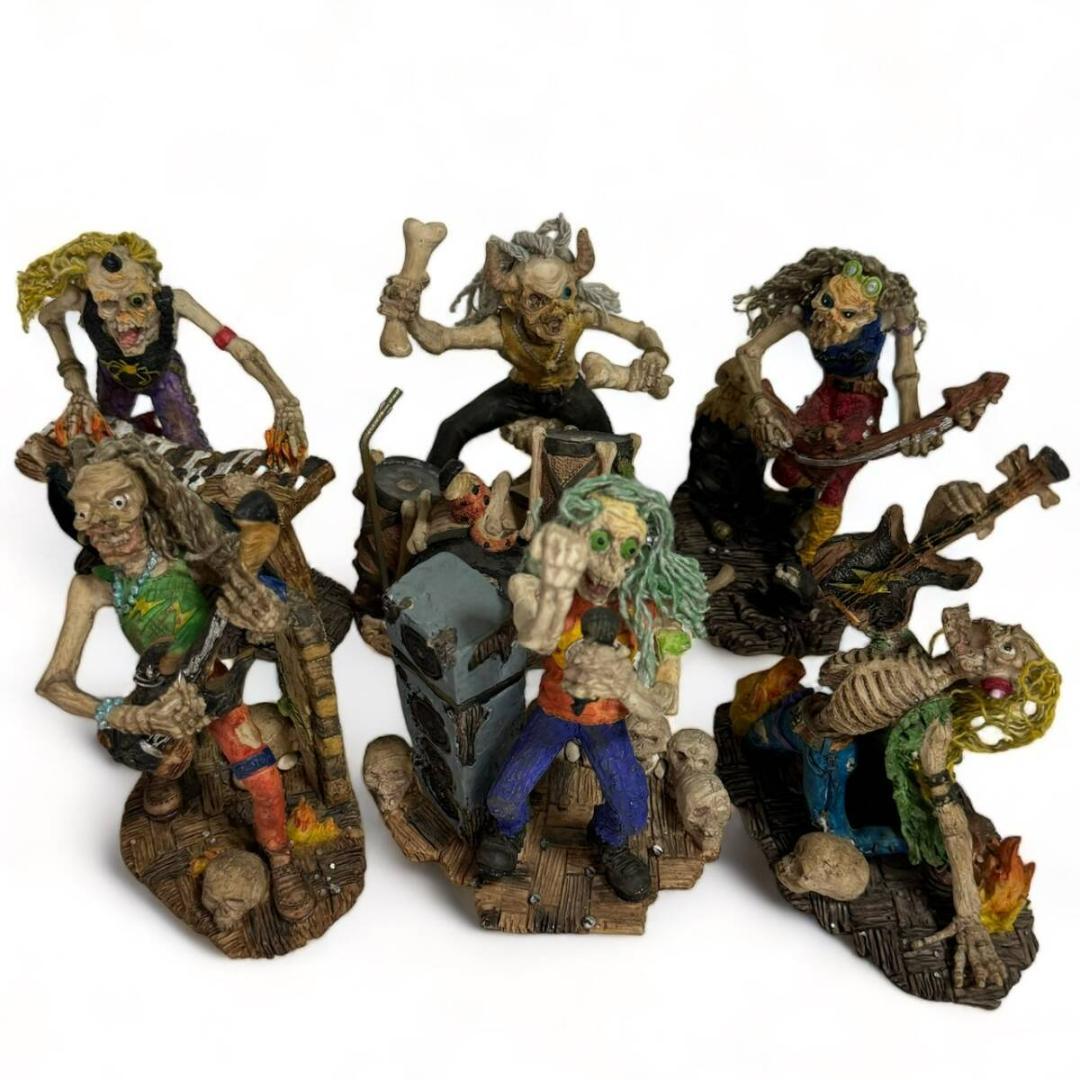 スカル フィギュア バンド 6体セット ゾンビ　人形