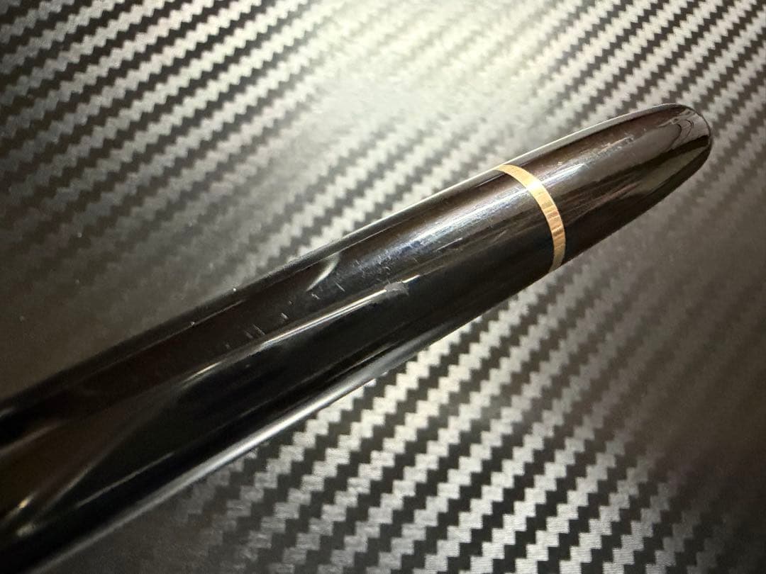 美品 エボナイト芯 モンブラン 144 ブラック 全金 EF 極細字 万年筆