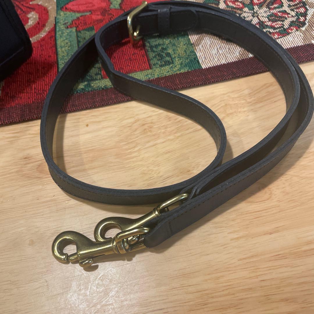 OLD COACH9977レザー ショルダーバッグ 黒　2way ショルダー付