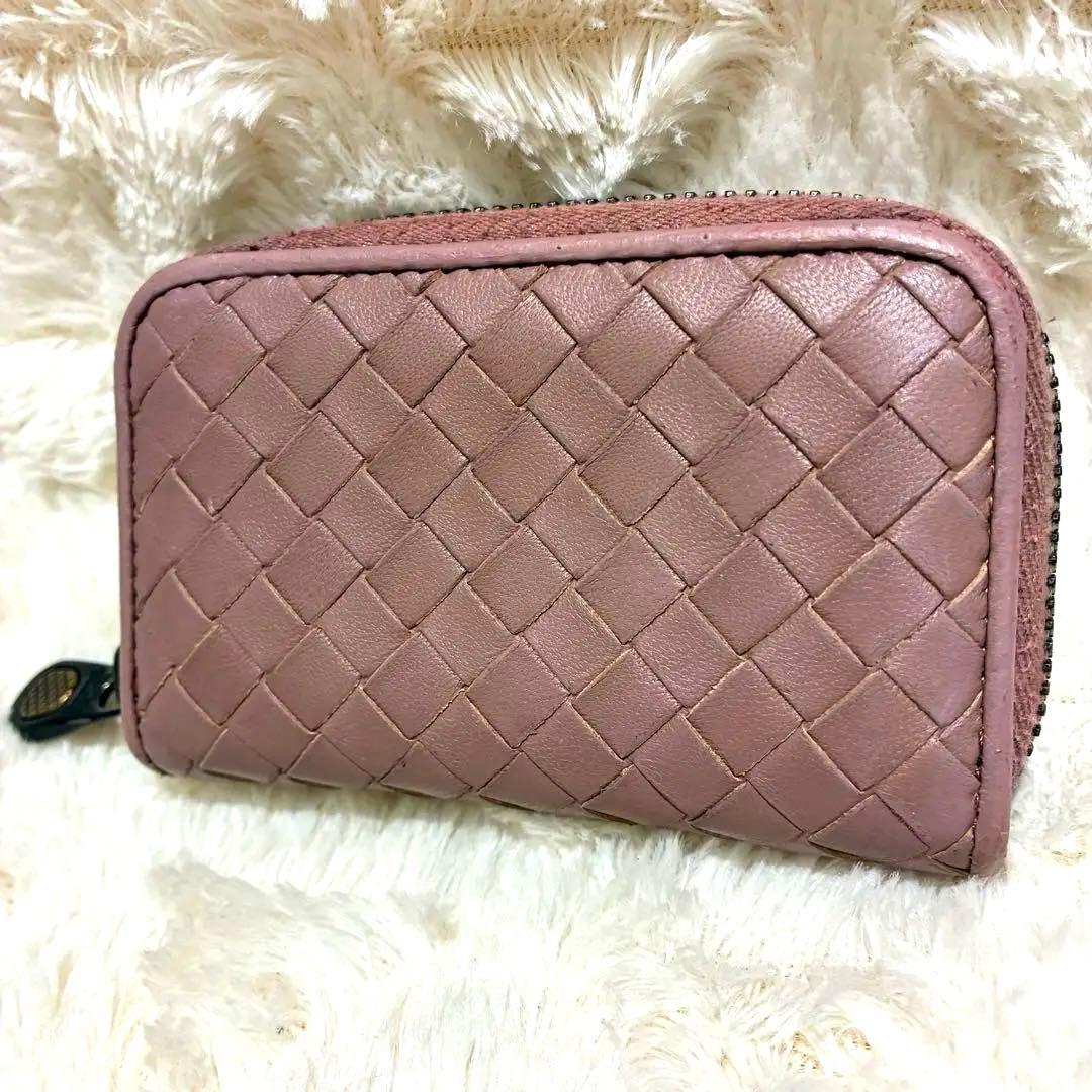 BOTTEGA VENETA レザーケース ベージュピンク