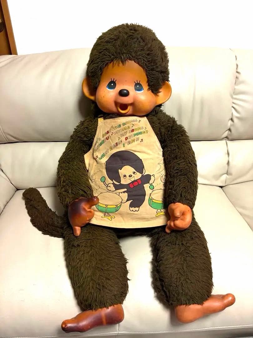 昭和レトロ　1974年セキグチのモンチッチ特大ぬいぐるみ