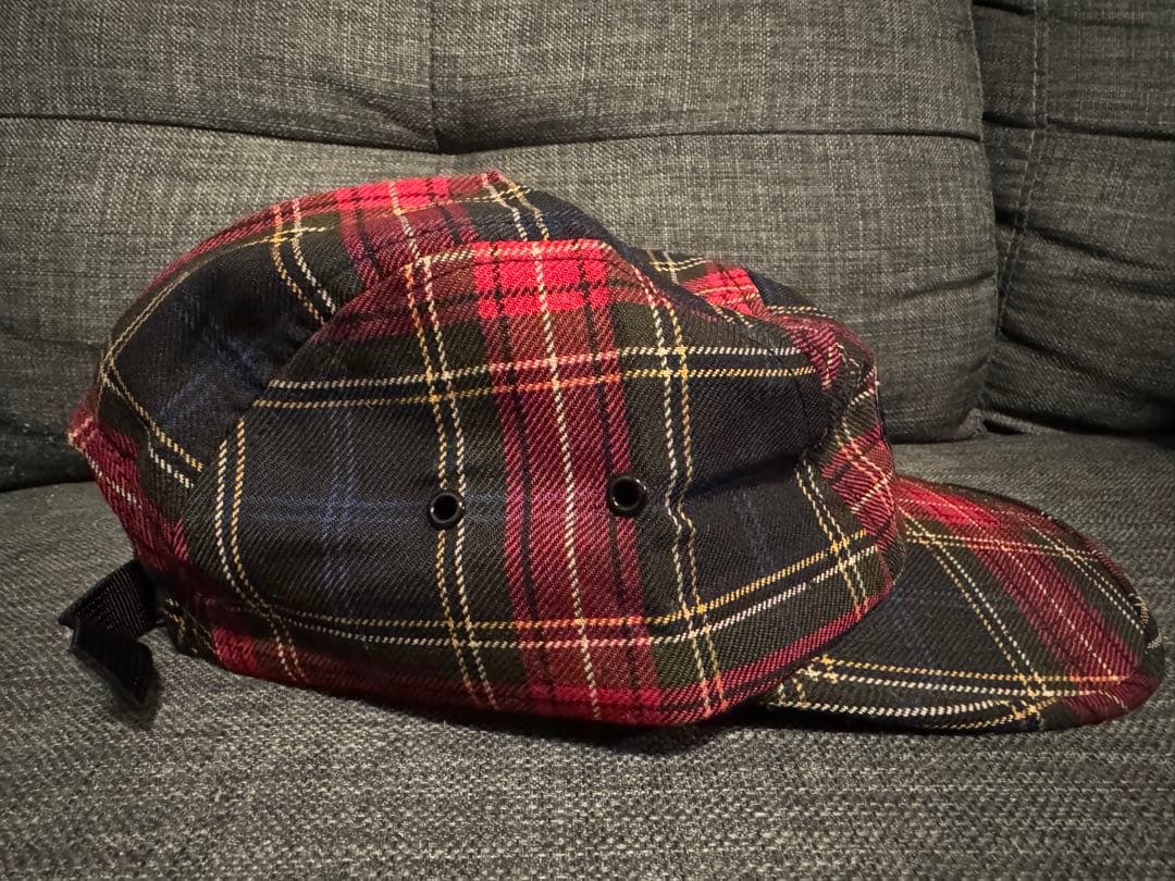 Supreme チェックキャップ
