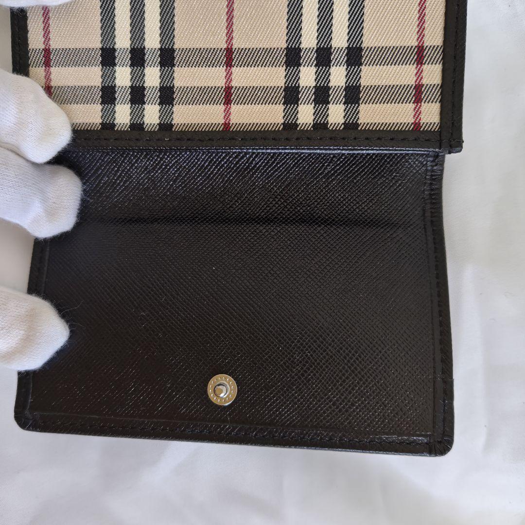 未使用品級　BURBERRY LONDON 折り財布　ノバチェック