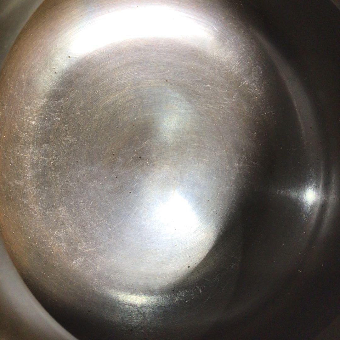 Ｎ５７１　皆具　『一ノ瀬宗辰造』『砂張銅渦巻紋』『水指　建水　蓋置　杓立』　共箱