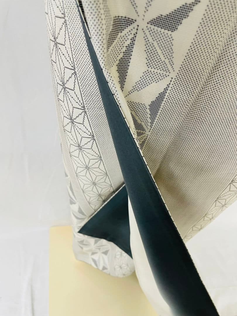 お見分け済　正絹袷　本場白大島紬単品