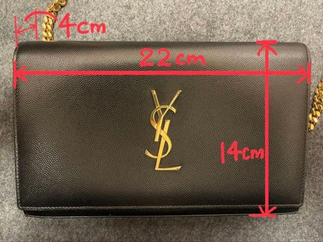 SAINT LAURENT ブラックショルダーバッグ