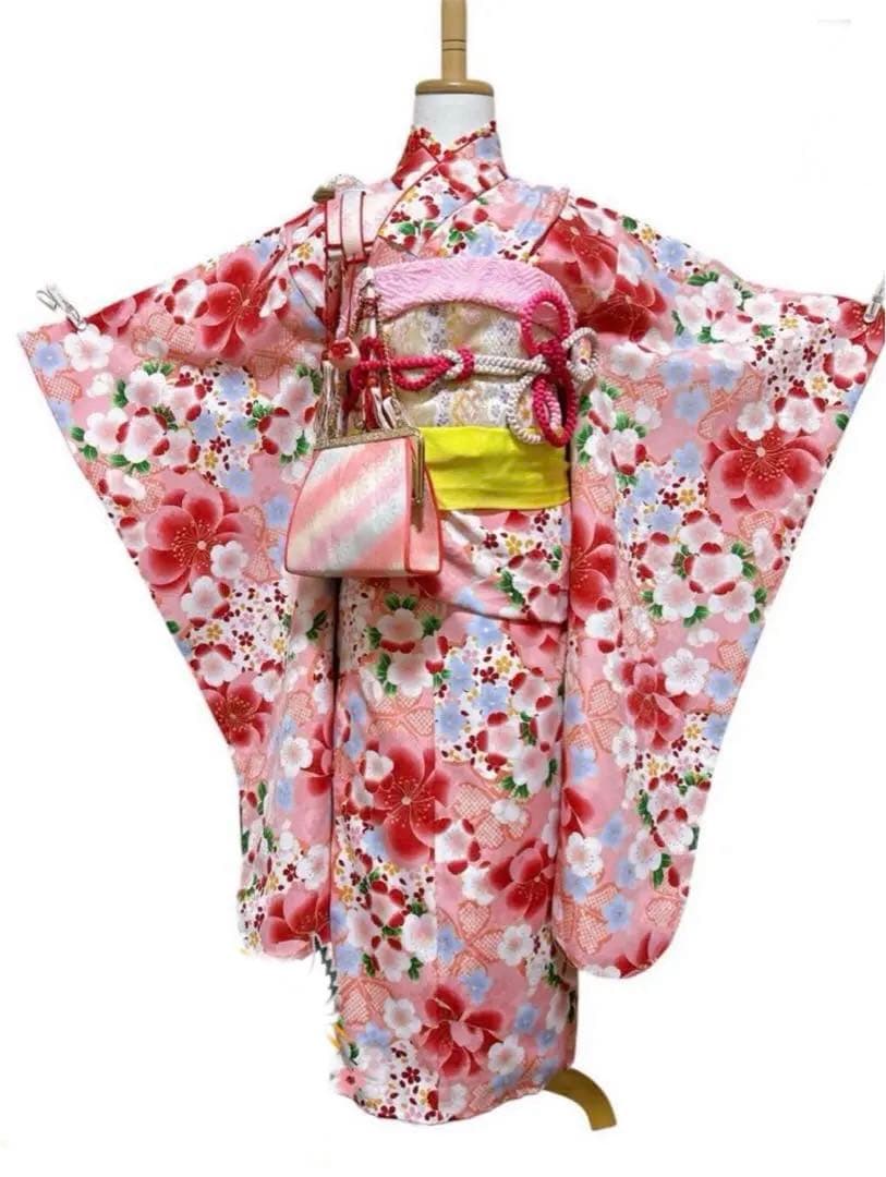 七五三　髪飾り　着物7歳　フルセット　パステル　かわいい