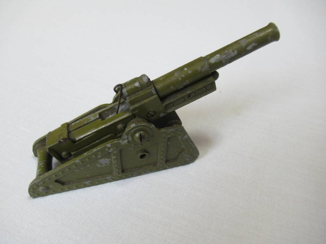 ◆希少 美品 1950年代 日本製！アンチモニー製 高射砲 玩具/おもちゃ