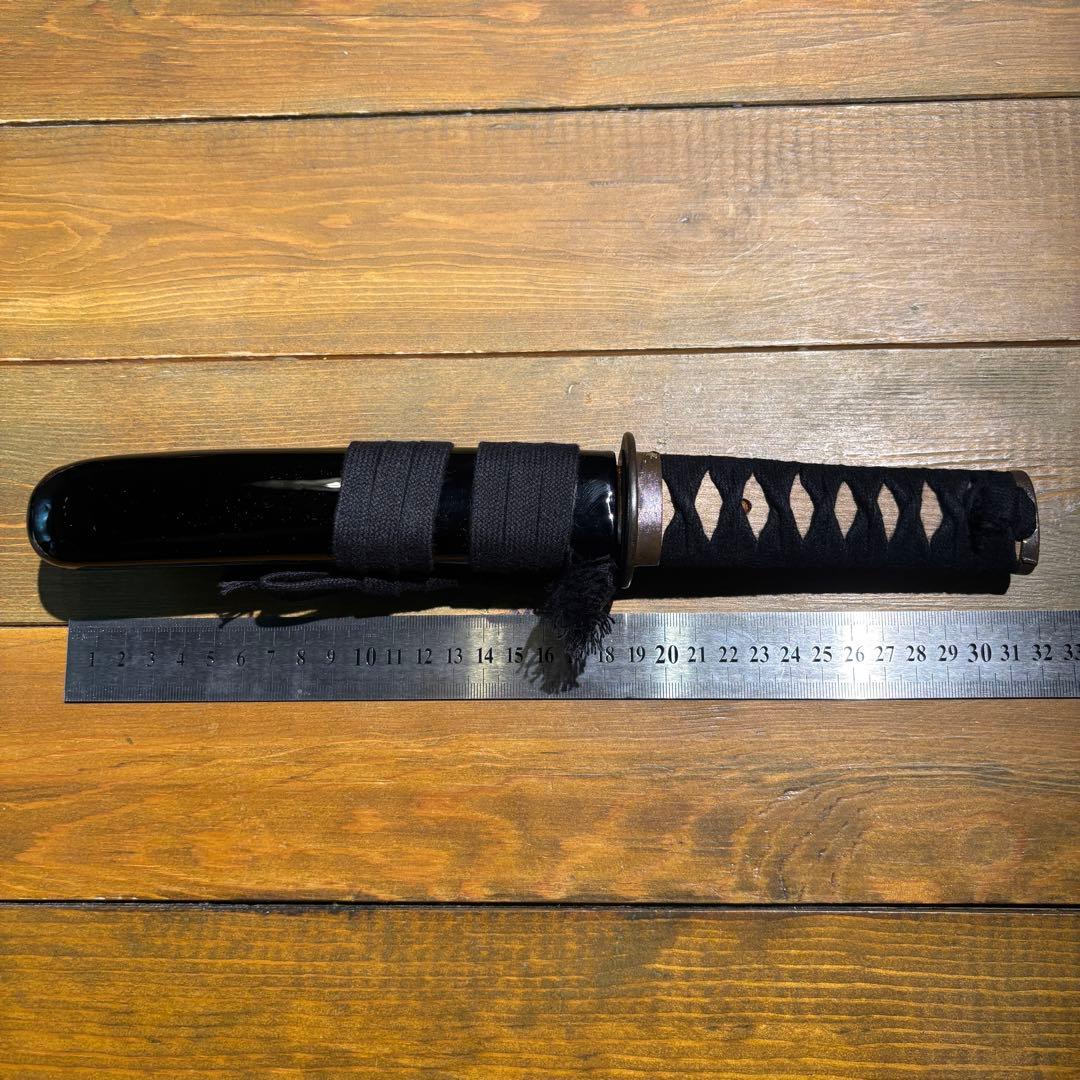 日本刀残欠クラフトナイフNo.72 備州長船住近景 拵 裏銘あり