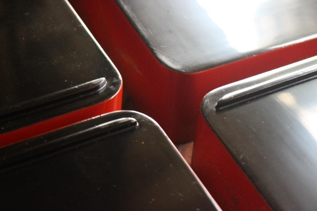 小傷有！極上朱漆に蓬莱沈金の美しい輪島塗の屠蘇器＆重箱セット（検お重