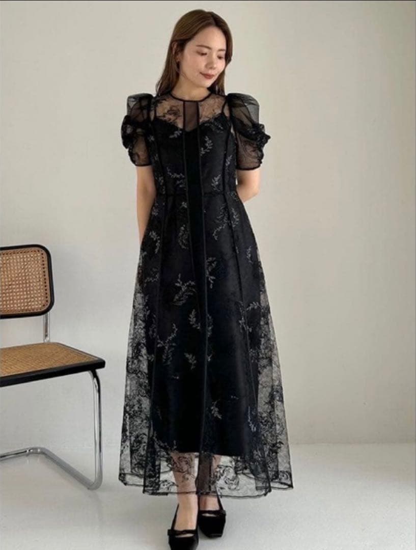 新品✴︎FRAY I.D フレイ アイディー コードフラワーレースドレス