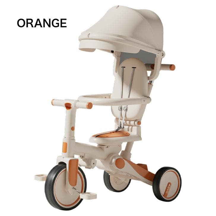 7in1 折りたたみ式三輪車 6ヶ月-6歳対応 ORANGE