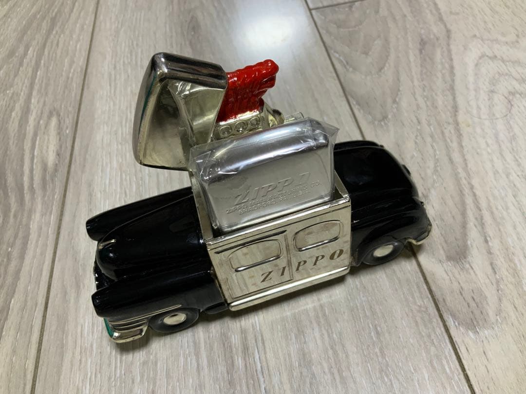 必見 Zippoジッポカー ZIPPO付 未使用品 ビンテージ 美品