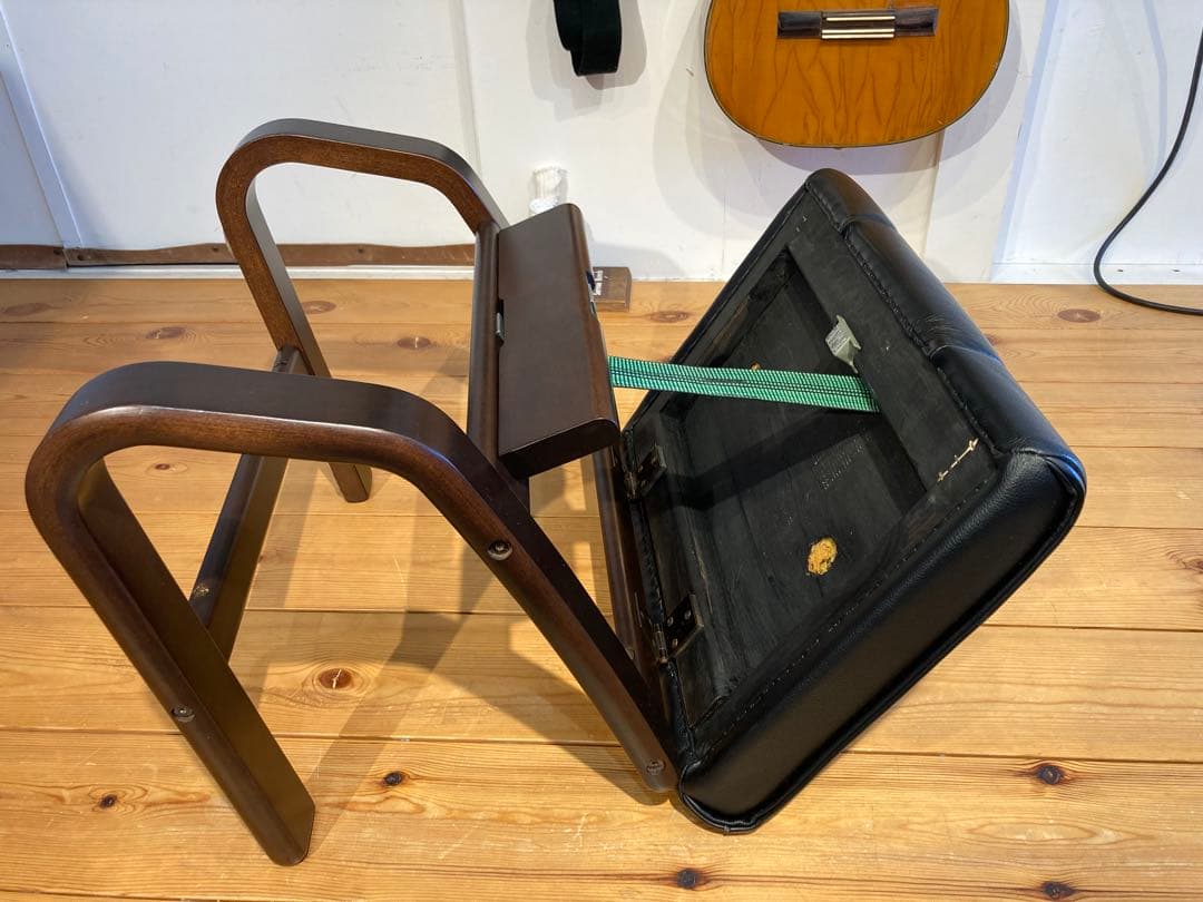 画像29枚 冨士ファニチア ブラック 本革 レザー オットマン スツール リク