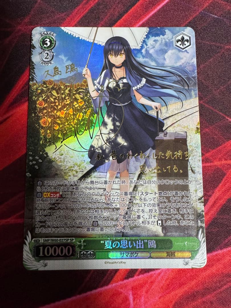 夏の思い出　鴎　SP ヴァイスシュヴァルツ