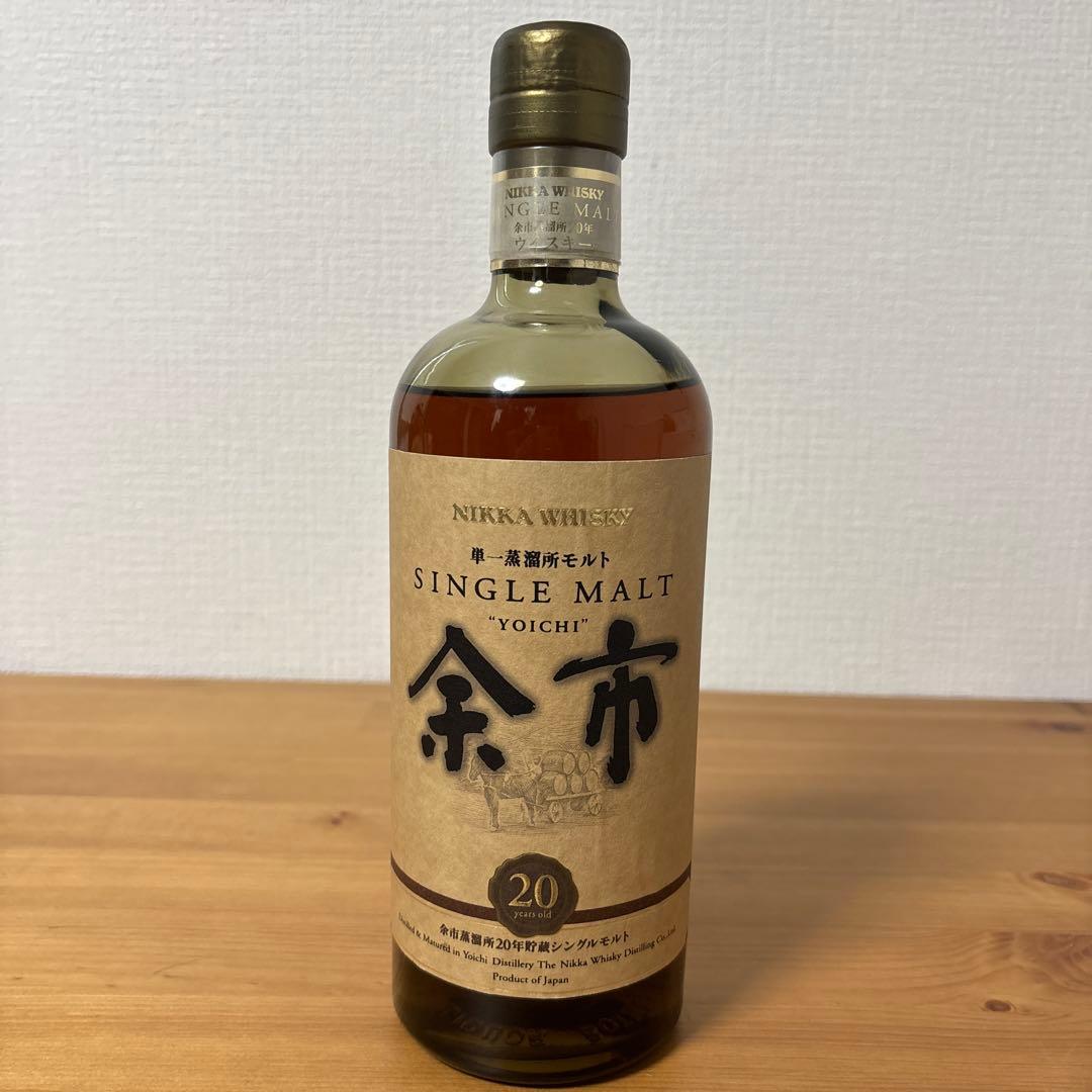 ニッカウイスキー　余市20年　単一蒸溜所モルト　20年貯蔵　未開封❷