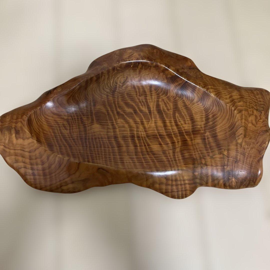 レア　屋久杉　菓子皿　虎杢