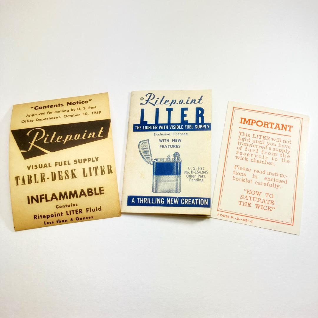 ビンテージ・オイルライター・1949年製・デッドストック・米国ライトポイント社製